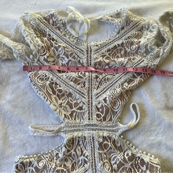 For Love and Lemons White Emerie Cut Out Dress - Picture 4 of 7